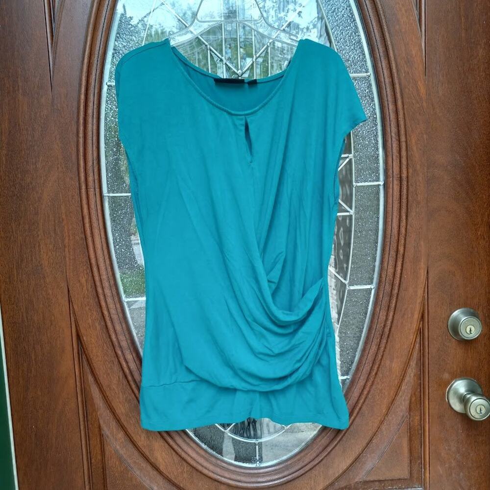 7th Avenue New York & Co Blue/Green Top Size L